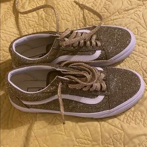 Gold Glitter Vans Old Skool